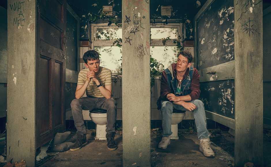 Asa Butterfield and Connor Swindells, who plays Adam Groff. Netflix Asa Butterfield and Connor Swindells, who plays Adam Groff. Netflix