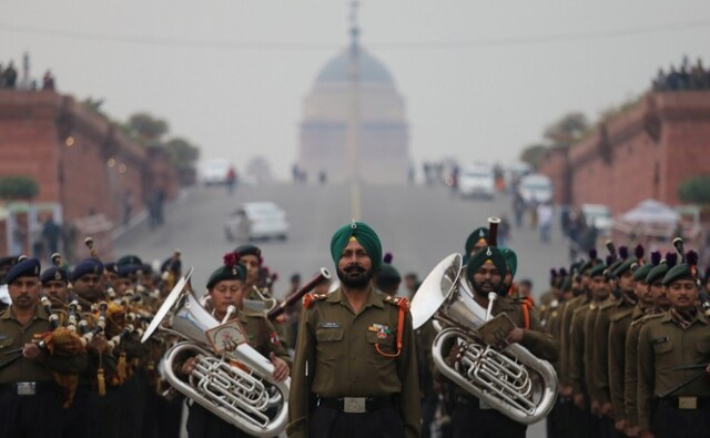 In 2019, the centuries-old military tradition saw five Military bands and 15 pipes and drum bands from regimental centres and battalions participate in the ceremony. Reuters In 2019, the centuries-old military tradition saw five Military bands and 15 pipes and drum bands from regimental centres and battalions participate in the ceremony. Reuters