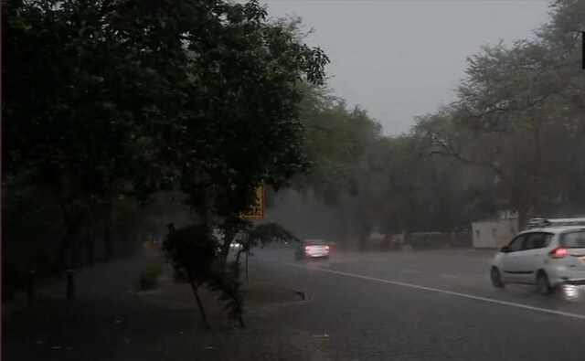 The National Capital woke up to a day of heavy rains, thunder and hailstorm and gusty winds which improved the air quality in the city. ANI The National Capital woke up to a day of heavy rains, thunder and hailstorm and gusty winds which improved the air quality in the city. ANI