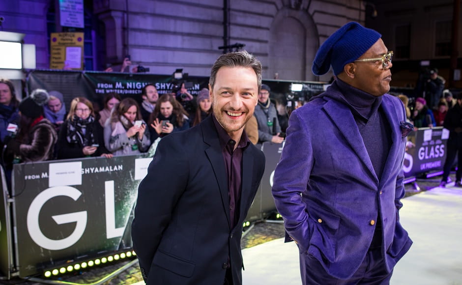 James McAvoy looked suave in a dark suit, teaming it with a deep purple shirt in keeping with the theme. James McAvoy looked suave in a dark suit, teaming it with a deep purple shirt in keeping with the theme.
