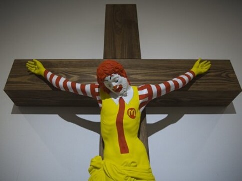 Israel's McJesus statue, featuring a crucified Ronald McDonald, rouses ire of Arab Christian community Israel's McJesus statue, featuring a crucified Ronald McDonald, rouses ire of Arab Christian community