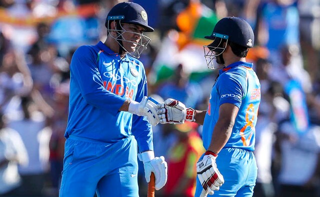 MS Dhoni and Kedar Jadhav finished the innings for India at 324/4. The social media was abuzz with Dhoni's pace of innings again as he scored 48 off 33 balls, which many felt was not the kind of knock the situation asked for. AP MS Dhoni and Kedar Jadhav finished the innings for India at 324/4. The social media was abuzz with Dhoni's pace of innings again as he scored 48 off 33 balls, which many felt was not the kind of knock the situation asked for. AP
