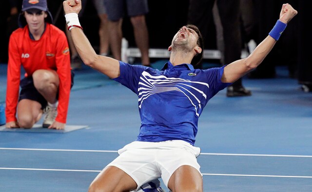 When Novak Djokovic broke again in the third game of the third set it was just a matter of how quickly he would finish off Nadal. The end was swift, as Djokovic withstood one break point at 3-2 before administering the last rites in a flurry of winners off both wings. AP Photo When Novak Djokovic broke again in the third game of the third set it was just a matter of how quickly he would finish off Nadal. The end was swift, as Djokovic withstood one break point at 3-2 before administering the last rites in a flurry of winners off both wings. AP Photo