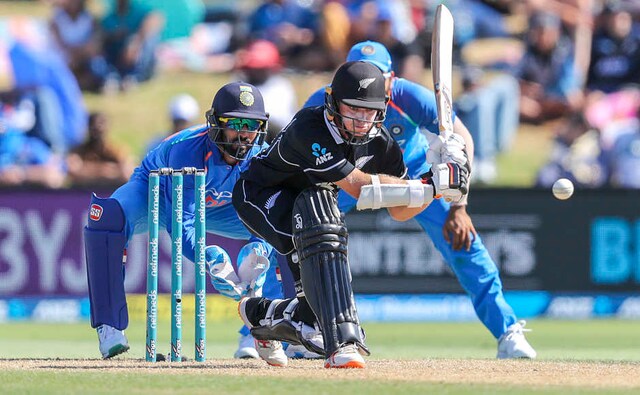 Tom Latham, who came in to bat at No 5, played well for his 51 runs. Along with Ross Taylor, he helped New Zealand reach from a dismal position of 59/3 to 178/4 when the left-handed batsman departed. AP Tom Latham, who came in to bat at No 5, played well for his 51 runs. Along with Ross Taylor, he helped New Zealand reach from a dismal position of 59/3 to 178/4 when the left-handed batsman departed. AP