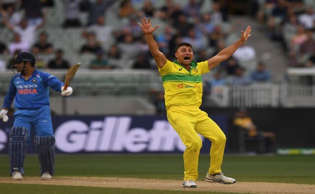 Australia's Marcus Stoinis (right) bowled with a lot of heart but he was not ably supported by the fielders. There were two catches dropped off his bowling, which made matter worse for the hosts. Dhoni got two reprieves himself and Kohli was dropped once as well. (AP Photo/Mal Fairclough) Australia's Marcus Stoinis (right) bowled with a lot of heart but he was not ably supported by the fielders. There were two catches dropped off his bowling, which made matter worse for the hosts. Dhoni got two reprieves himself and Kohli was dropped once as well. (AP Photo/Mal Fairclough)