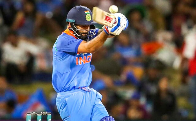 Virat Kohli yet again hit a fifty but was not able to convert it into a big score. He scored 60 off 74 balls before he gave a straight catch to the cover fielder while trying to hit some quick boundaries. AP Virat Kohli yet again hit a fifty but was not able to convert it into a big score. He scored 60 off 74 balls before he gave a straight catch to the cover fielder while trying to hit some quick boundaries. AP