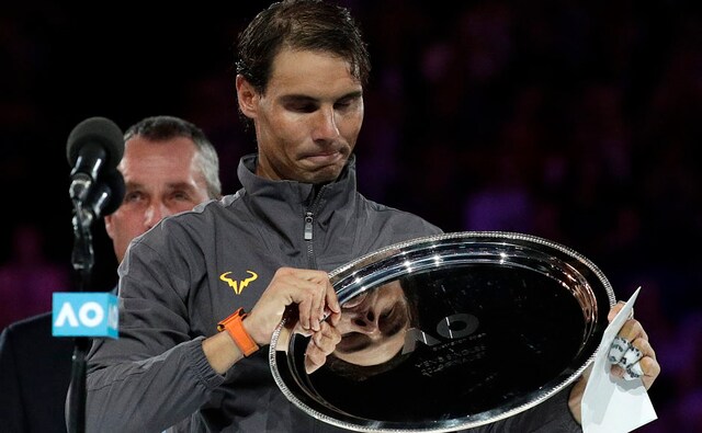 The Serbian World No 1 Novak Djokovic dominated the Spanish second seed Rafael Nadal to win his 15th Grand Slam title in just two hours and four minutes on Rod Laver Arena. AP Photo The Serbian World No 1 Novak Djokovic dominated the Spanish second seed Rafael Nadal to win his 15th Grand Slam title in just two hours and four minutes on Rod Laver Arena. AP Photo