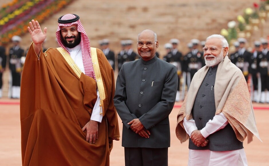 The crown prince was accorded a ceremonial reception at the Rashtrapati Bhavan in Delhi, where he was received by President Ram Nath Kovind and Modi. In his first press statement, he said, "Relations between India and Arabian Peninsula is in our DNA." The leaders then held bilateral talks, which was followed by a lunch at Delhi’s Hyderabad House. Reuters The crown prince was accorded a ceremonial reception at the Rashtrapati Bhavan in Delhi, where he was received by President Ram Nath Kovind and Modi. In his first press statement, he said, "Relations between India and Arabian Peninsula is in our DNA." The leaders then held bilateral talks, which was followed by a lunch at Delhi’s Hyderabad House. Reuters