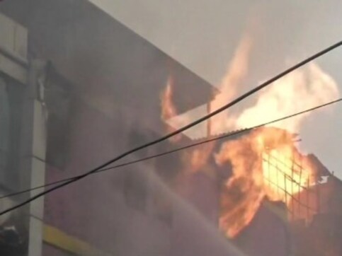 Days after Karol Bagh tragedy, medium category fire engulfs greeting card factory in Delhi; 23 fire tenders at site Days after Karol Bagh tragedy, medium category fire engulfs greeting card factory in Delhi; 23 fire tenders at site