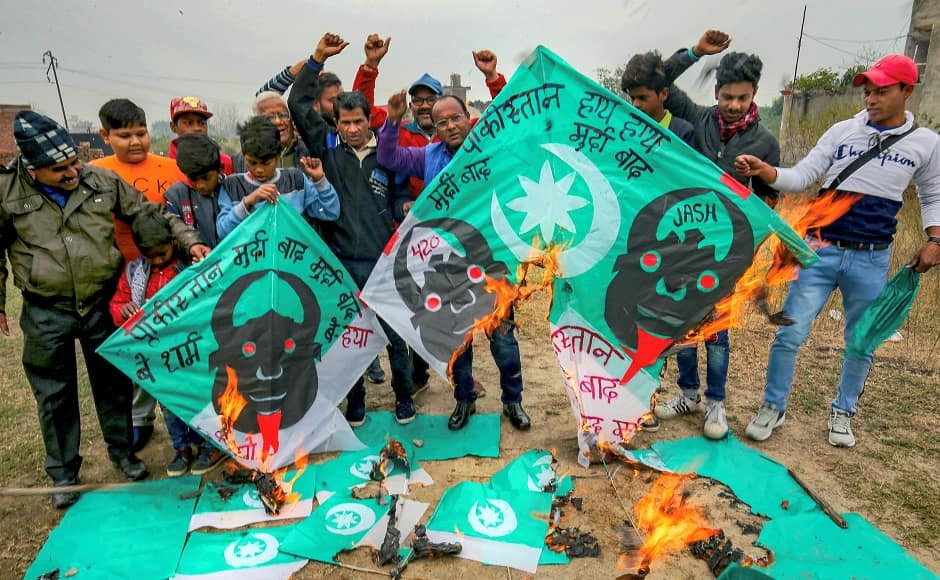 Politicians across parties condemned the attack and condoled the deaths of CRPF jawans. Prime Minister Narendra Modi, Home Minister Rajnath Singh, BJP chief Amit Shah, Congress chief Rahul Gandhi and chief ministers of various states attended funerals of the slain CRPF personnel. People in Amritsar burnt posters and raised slogans against Pakistan on Sunday. PTI Politicians across parties condemned the attack and condoled the deaths of CRPF jawans. Prime Minister Narendra Modi, Home Minister Rajnath Singh, BJP chief Amit Shah, Congress chief Rahul Gandhi and chief ministers of various states attended funerals of the slain CRPF personnel. People in Amritsar burnt posters and raised slogans against Pakistan on Sunday. PTI