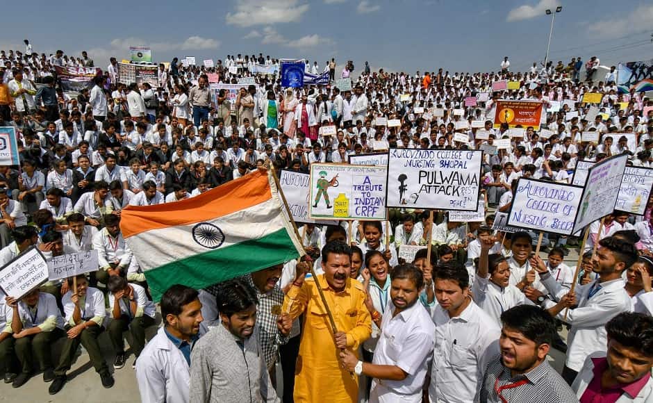 Families of jawans who lost their lives in the Pulwama attack said that the strikes gave them a certain sense of satisfaction even though their loss cannot be remedied. Scores of people took part in a march and shouted slogans to hail the bold move. PTI Families of jawans who lost their lives in the Pulwama attack said that the strikes gave them a certain sense of satisfaction even though their loss cannot be remedied. Scores of people took part in a march and shouted slogans to hail the bold move. PTI