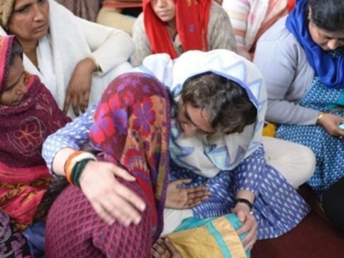 Pulwama encounter: Rahul, Priyanka Gandhi and Jyotiraditya Scindia visit families of slain soldiers in West Uttar Pradesh Pulwama encounter: Rahul, Priyanka Gandhi and Jyotiraditya Scindia visit families of slain soldiers in West Uttar Pradesh