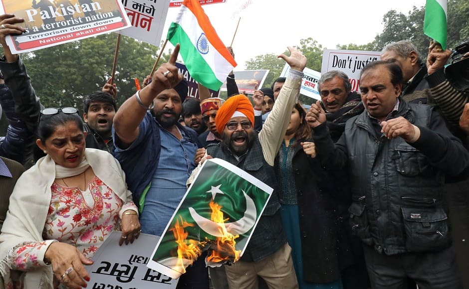 Supporters of the National Akali Dal held demonstrations in Delhi against the attack on the CRPF bus. The suicide bomber was later identified as Adil Ahmed Dhar, a resident of Pulwama. Reuters Supporters of the National Akali Dal held demonstrations in Delhi against the attack on the CRPF bus. The suicide bomber was later identified as Adil Ahmed Dhar, a resident of Pulwama. Reuters