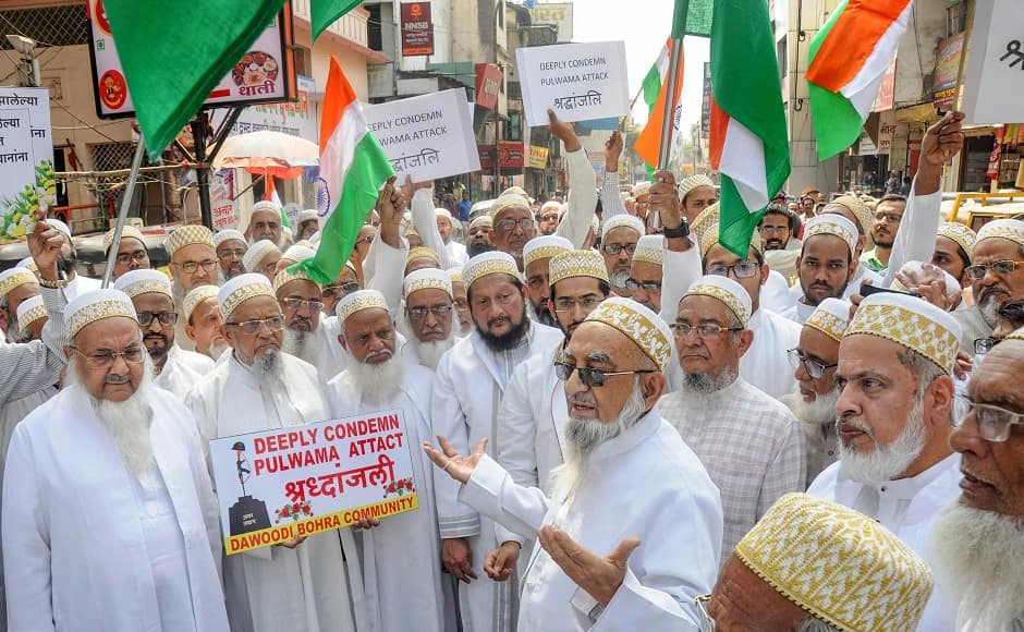 Members of the Bohra community in Nagpur came out in large numbers and took out a protest on Sunday against the attack. PTI Members of the Bohra community in Nagpur came out in large numbers and took out a protest on Sunday against the attack. PTI