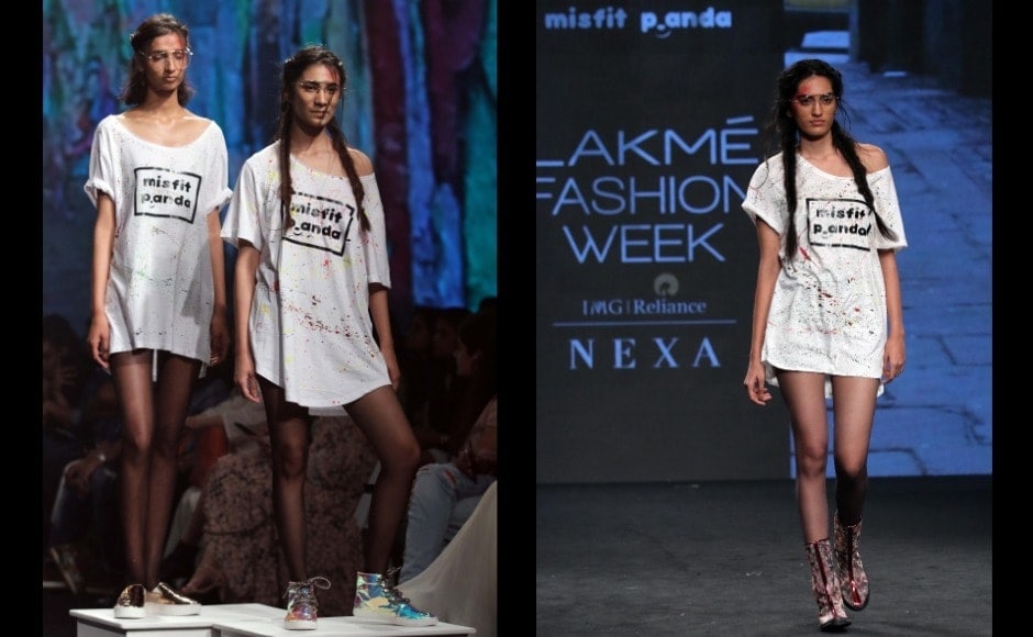 Models walk the ramp in creations from the Misfit Panda line by Juveca Panda. Photo: Sachin Gokhale/Firstpost Models walk the ramp in creations from the Misfit Panda line by Juveca Panda. Photo: Sachin Gokhale/Firstpost