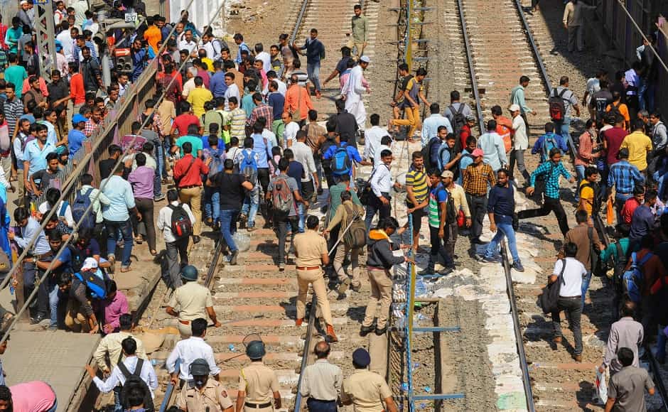 Indians staged protests all over the country after a Jaish-e-Mohammed suicide bomber blew up an explosive-laden vehicle in Jammu and Kashmir’s Pulwama district on February 15. Seen here are residents of Palghar, Maharshtra, blocking railway tracks on Saturday to protest the dastardly attack which led to the death of over 40 CRPF personnel. PTI Indians staged protests all over the country after a Jaish-e-Mohammed suicide bomber blew up an explosive-laden vehicle in Jammu and Kashmir’s Pulwama district on February 15. Seen here are residents of Palghar, Maharshtra, blocking railway tracks on Saturday to protest the dastardly attack which led to the death of over 40 CRPF personnel. PTI