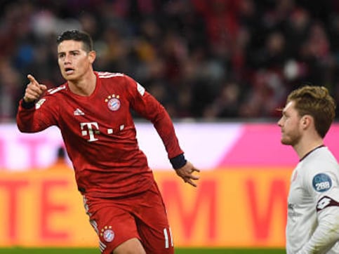 Bundesliga: James Rodriguez claims first league hat-trick as Bayern Munich hit six past Mainz; Eintracht Frankfur beat Nuremberg Bundesliga: James Rodriguez claims first league hat-trick as Bayern Munich hit six past Mainz; Eintracht Frankfur beat Nuremberg