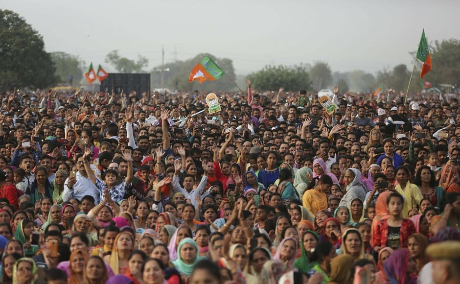 Switching between Dogri and Hindi, Modi mocked Congress chief Rahul Gandhi’s ‘happy World Theatre Day’ tweet after the A-SAT missile launch on Wednesday. He said that while India created history by taking a step to ensure the country’s security, the Opposition is making critical statements. AP Switching between Dogri and Hindi, Modi mocked Congress chief Rahul Gandhi’s ‘happy World Theatre Day’ tweet after the A-SAT missile launch on Wednesday. He said that while India created history by taking a step to ensure the country’s security, the Opposition is making critical statements. AP
