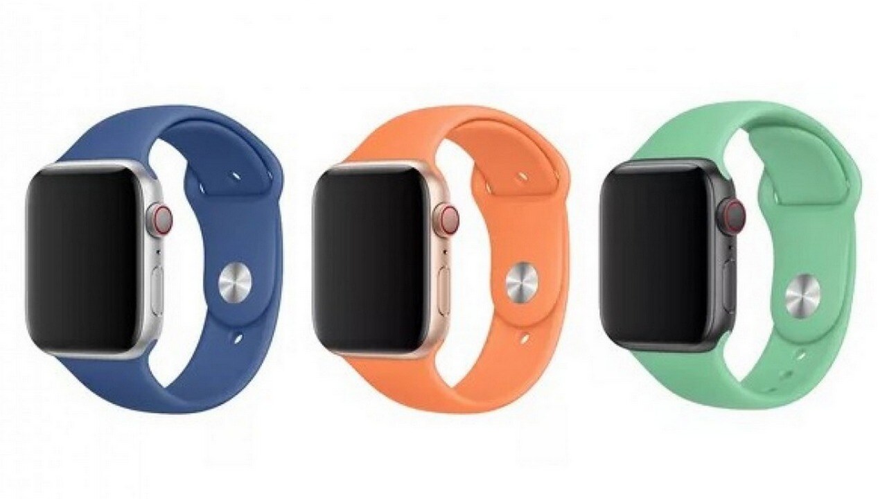 The new Apple Watch silicone bands. Image: Apple