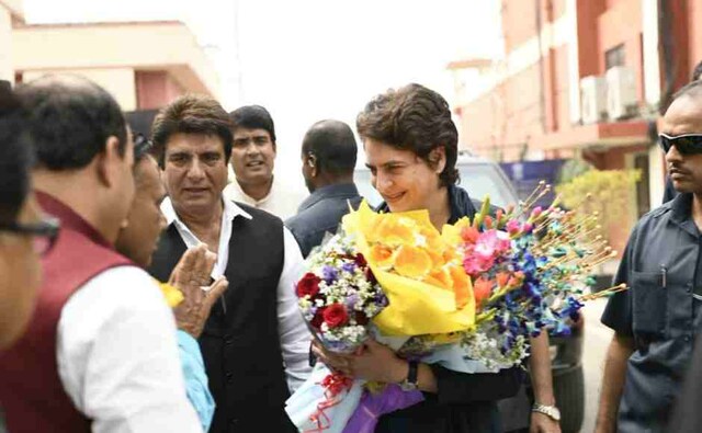 Congress general secretary Priyanka Vadra Gandhi at the Lucknow airport on Sunday. Twitter @INCIndia Congress general secretary Priyanka Vadra Gandhi at the Lucknow airport on Sunday. Twitter @INCIndia