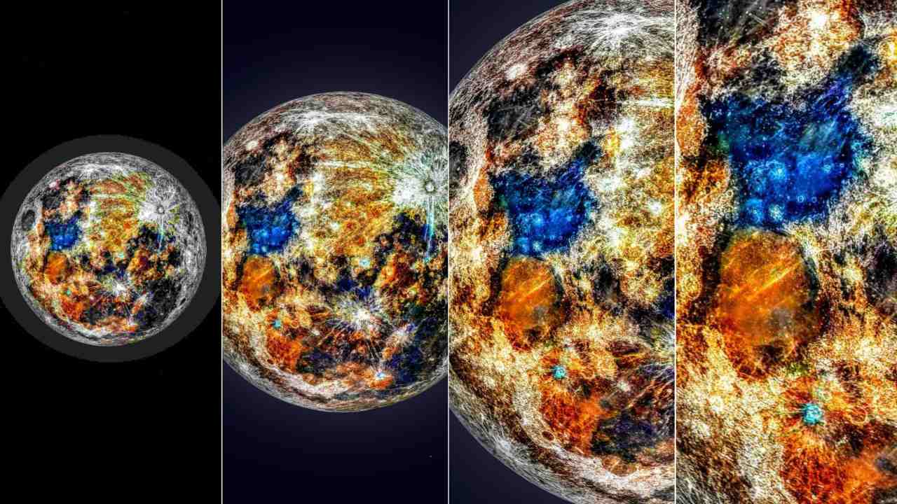 The Mineral Moon photo at four different resolutions. Image credit: Andrew McCarthy