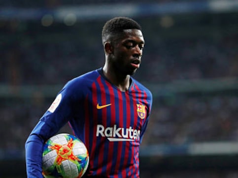 Champions League: Barcelona's Ousmane Dembele ruled out for one month due to hamstring injury Champions League: Barcelona's Ousmane Dembele ruled out for one month due to hamstring injury