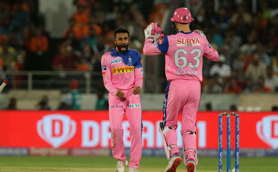 Shreyas Gopal bowled well for Rajasthan Royals, picking up three wickets for just 27 runs and was clearly the best bowler for the visitors. But even his best effort could not stop Hyderabad from posting a win. Sportzpics Shreyas Gopal bowled well for Rajasthan Royals, picking up three wickets for just 27 runs and was clearly the best bowler for the visitors. But even his best effort could not stop Hyderabad from posting a win. Sportzpics