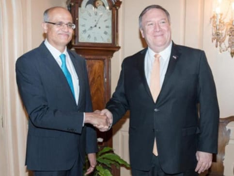 India's Foreign Secretary Vijay Gokhale meets Mike Pompeo as India ramps up diplomatic efforts amidst Indo-Pak tensions India's Foreign Secretary Vijay Gokhale meets Mike Pompeo as India ramps up diplomatic efforts amidst Indo-Pak tensions