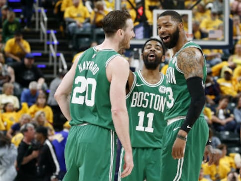 NBA Playoffs 2019: Celtics complete first-round sweep of Pacers; Raptors, Warriors secure victories to go 3-1 up NBA Playoffs 2019: Celtics complete first-round sweep of Pacers; Raptors, Warriors secure victories to go 3-1 up