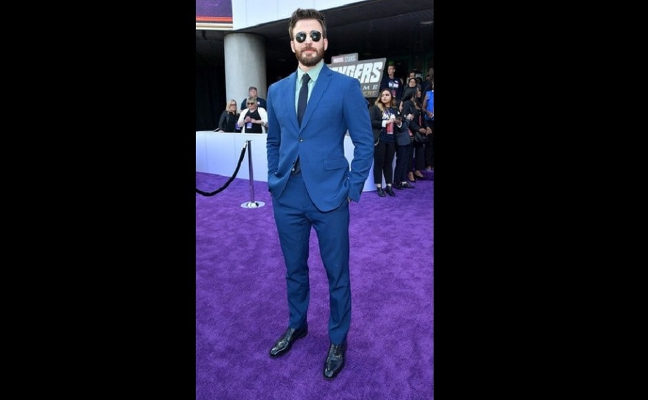 Captain America in custom Salvatore Ferragamo. Source: Twitter. Captain America in custom Salvatore Ferragamo. Source: Twitter.