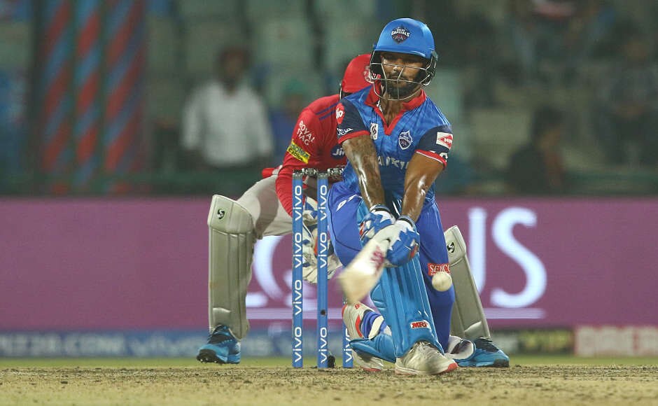 Shikhar Dhawan showed maturity with the bat and scored 56 off 51 balls. He made sure that he occupied the crease at one end and formed 92-run partnership with Shreyas Iyer to take Delhi into a comfortable position. Sportzpics Shikhar Dhawan showed maturity with the bat and scored 56 off 51 balls. He made sure that he occupied the crease at one end and formed 92-run partnership with Shreyas Iyer to take Delhi into a comfortable position. Sportzpics