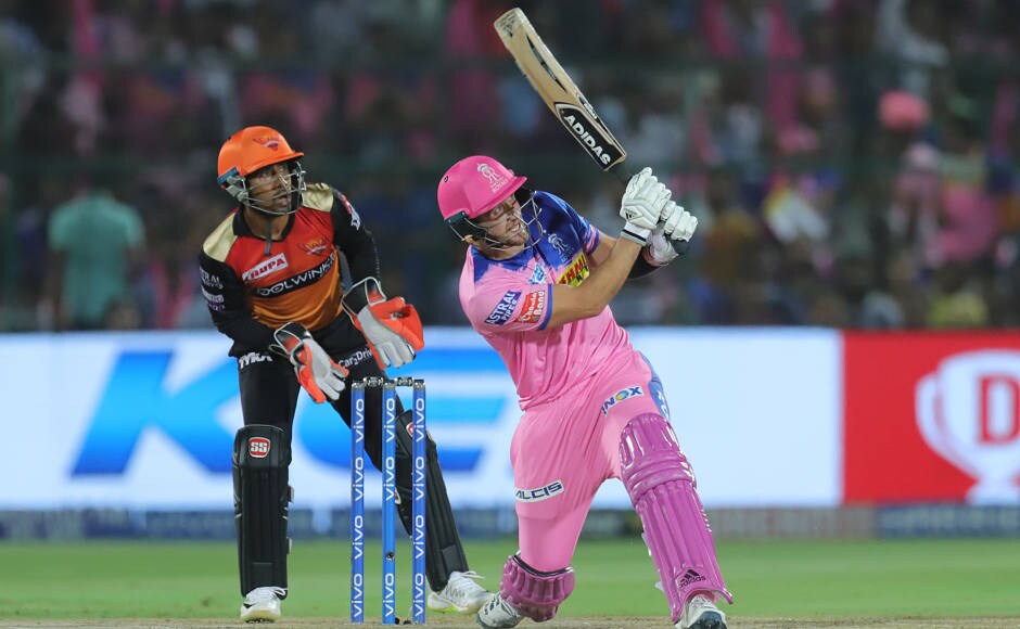 Liam Livingstone (right) gave a blistering start to Rajasthan Royals in the chase of 161 runs, smashing 44 off 26 deliveries. Sportzpics Liam Livingstone (right) gave a blistering start to Rajasthan Royals in the chase of 161 runs, smashing 44 off 26 deliveries. Sportzpics