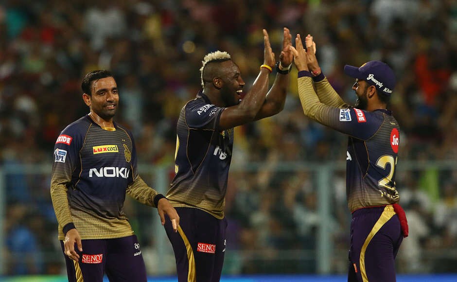 Andre Russell had batted for 40 balls earlier and played an important role in taking the KKR total to 232/2. He came back and bowled 4 overs, giving away just 25 runs while picking up 2 wickets. He was adjudged the Man of the Match. Sportzpics Andre Russell had batted for 40 balls earlier and played an important role in taking the KKR total to 232/2. He came back and bowled 4 overs, giving away just 25 runs while picking up 2 wickets. He was adjudged the Man of the Match. Sportzpics