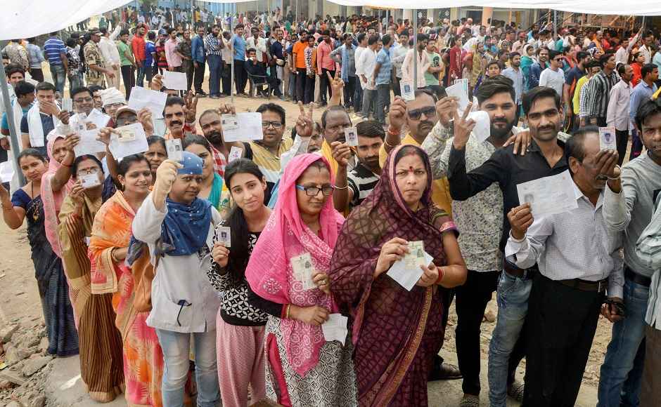 About 12.79 crore people were eligible for voting in the fourth phase. With this round, polling has been completed in 374 seats out of 543. PTI About 12.79 crore people were eligible for voting in the fourth phase. With this round, polling has been completed in 374 seats out of 543. PTI