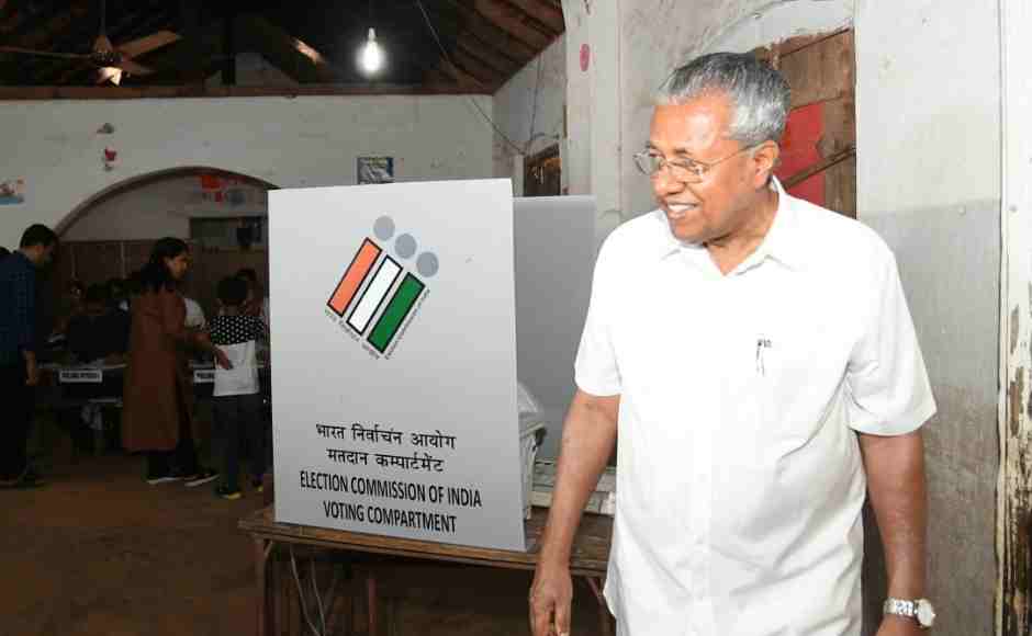 Kerala chief minister Pinarayi Vijayan after casting his vote. Sourced by TK Devasia Kerala chief minister Pinarayi Vijayan after casting his vote. Sourced by TK Devasia