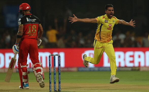 Deepak Chahar was off to a great start as he removed the dangerous Virat Kohli early on in the innings. Sportzpics Deepak Chahar was off to a great start as he removed the dangerous Virat Kohli early on in the innings. Sportzpics