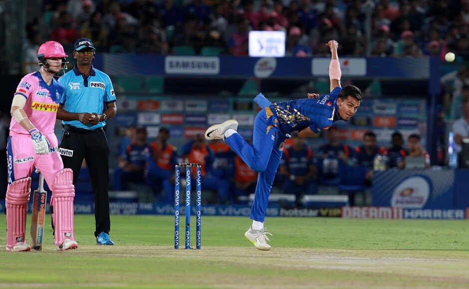 Rahul Chahar was again excellent on Saturday night, picking up three wickets that of Ajinkya Rahane, Sanju Samson and Ben Stokes. He has been bowling really well in IPL 2019. Sportzpics Rahul Chahar was again excellent on Saturday night, picking up three wickets that of Ajinkya Rahane, Sanju Samson and Ben Stokes. He has been bowling really well in IPL 2019. Sportzpics