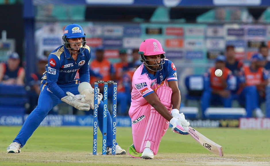 Rajasthan lost Rahane early in the chase and required Sanju Samson to play a good innings. He played 19 balls and scored 35 off it to give a good start to RR despite the loss of his opening partner early on. Sportzpics Rajasthan lost Rahane early in the chase and required Sanju Samson to play a good innings. He played 19 balls and scored 35 off it to give a good start to RR despite the loss of his opening partner early on. Sportzpics