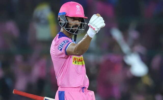 Ajinkya Rahane blasted a 63-ball 105 to give Rajasthan Royals a solid base to post a massive total in the end. Rahane had been under close watch after his dull performance with the bat in the tournament till this match. After fall of the first wicket, he did not hold himself back and continued to attack the bowlers and reached his second IPL century in the 17th over of the innings. Sportzpics Ajinkya Rahane blasted a 63-ball 105 to give Rajasthan Royals a solid base to post a massive total in the end. Rahane had been under close watch after his dull performance with the bat in the tournament till this match. After fall of the first wicket, he did not hold himself back and continued to attack the bowlers and reached his second IPL century in the 17th over of the innings. Sportzpics