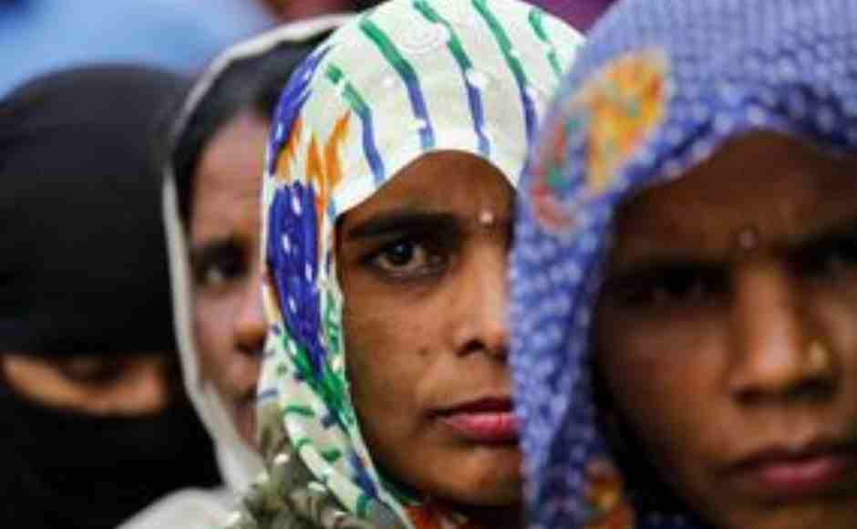 Voters line up to cast their votes outside a polling station during the second phase of Lok Sabha Election in Amroha, Uttar Pradesh on Thursday. Reuters Voters line up to cast their votes outside a polling station during the second phase of Lok Sabha Election in Amroha, Uttar Pradesh on Thursday. Reuters