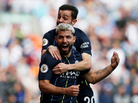 Premier League: Sergio Aguero's solitary goal against Burnley takes Manchester City two wins from title Premier League: Sergio Aguero's solitary goal against Burnley takes Manchester City two wins from title