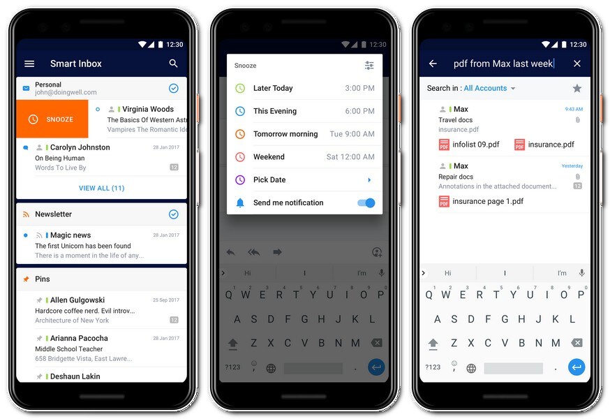 The app also features a bunch of simple, yet convenient features.