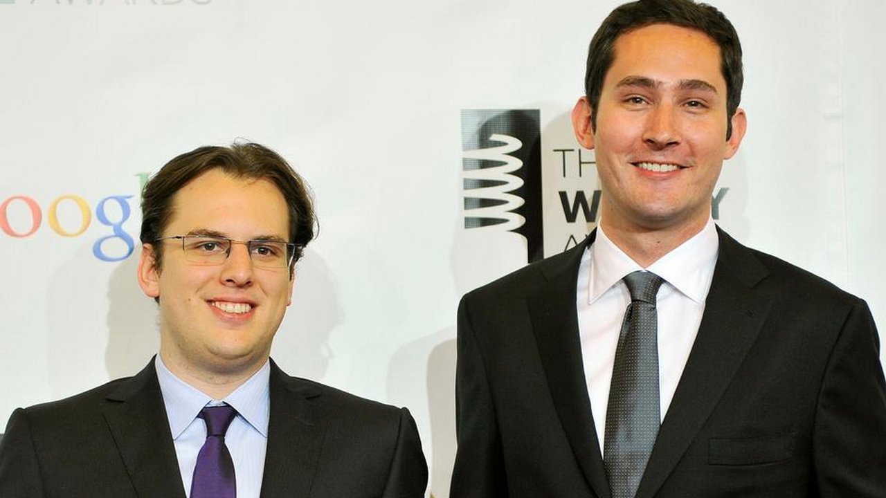 Instagram founders Mike Krieger (L) and Kevin Systrom. REUTERS/Stephen Chernin/File photo