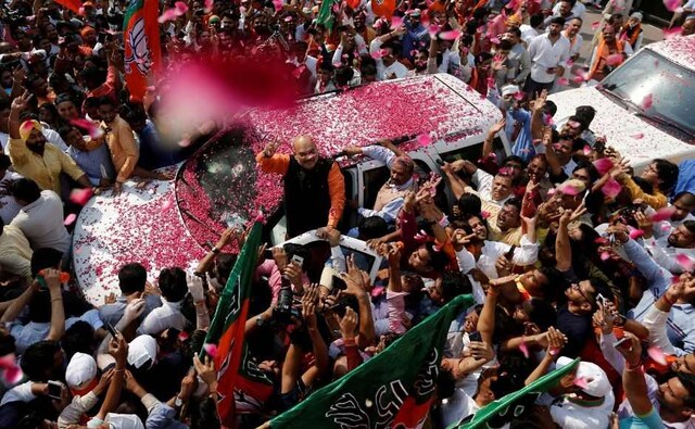 The saffron party — led by the Prime Minister Narendra Modi-BJP president Amit Shah duo — has secured 302 seats in the 17th Lok Sabha. Reuters The saffron party — led by the Prime Minister Narendra Modi-BJP president Amit Shah duo — has secured 302 seats in the 17th Lok Sabha. Reuters