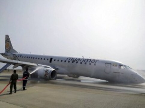 Myanmar passenger jet makes emergency landing after front wheels fail to deploy; passengers, crew members safe Myanmar passenger jet makes emergency landing after front wheels fail to deploy; passengers, crew members safe