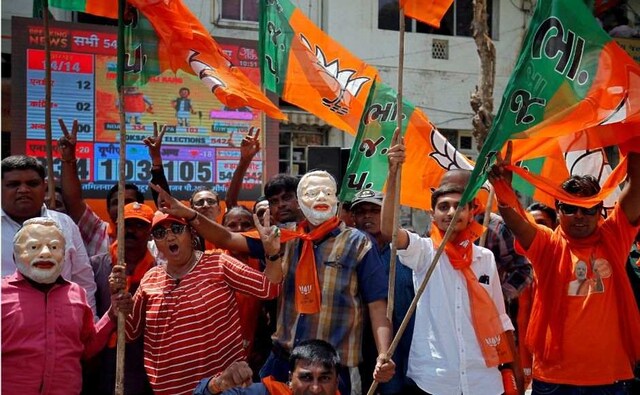With 23 May mandate, Modi also becomes the first prime minister to return to power winning a bigger vote share for the party enjoying full single-party majority in the Lok Sabha since Jawaharlal Nehru's victory in 1957 Lok Sabha election. Reuters With 23 May mandate, Modi also becomes the first prime minister to return to power winning a bigger vote share for the party enjoying full single-party majority in the Lok Sabha since Jawaharlal Nehru's victory in 1957 Lok Sabha election. Reuters