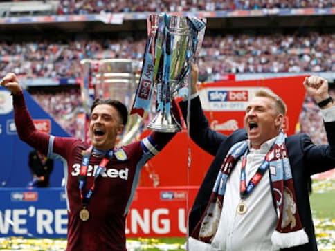 Aston Villa secure promotion to Premier League after beating Derby County in Championship playoff final