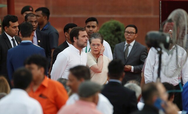 Leaders from various political parties, including Congress' Rahul Gandhi, Sonia Gandhi, Manmohan Singh and Ghulam Nabi Azad, were in attendance. Reuters Leaders from various political parties, including Congress' Rahul Gandhi, Sonia Gandhi, Manmohan Singh and Ghulam Nabi Azad, were in attendance. Reuters