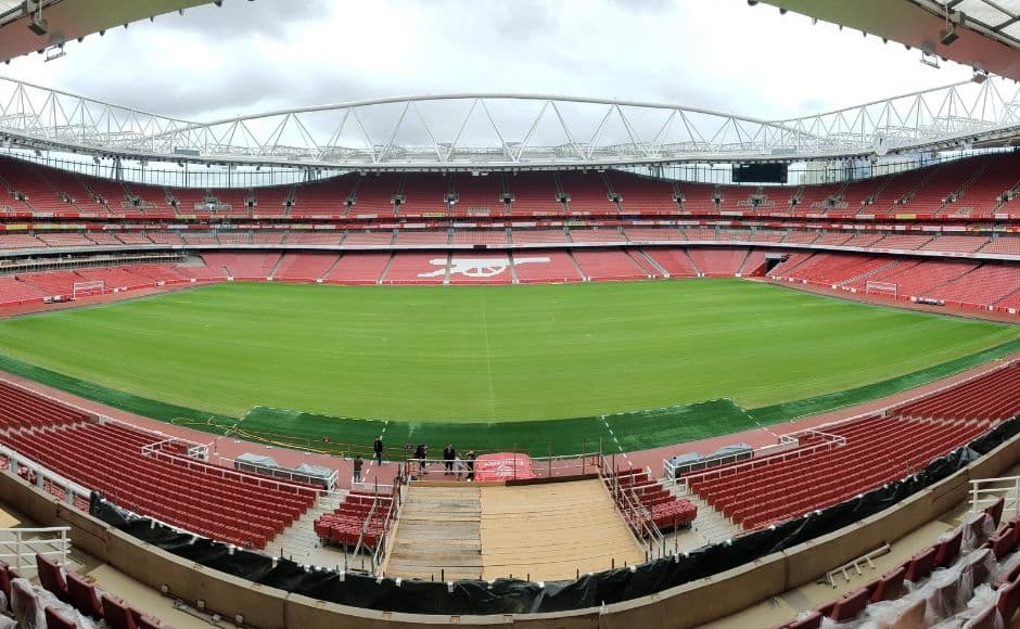 The Emirates Stadium, the home of the football club Arsenal. Image clicked via OPPO Reno 10X Hybrid zoom The Emirates Stadium, the home of the football club Arsenal. Image clicked via OPPO Reno 10X Hybrid zoom