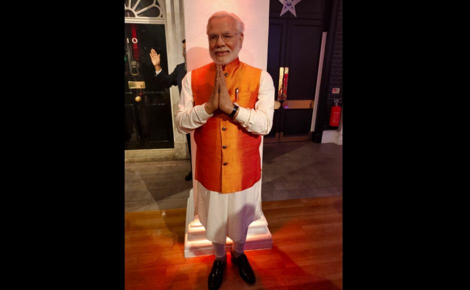 Wax statue of Prime Minister Narendra Modi at Madame Tussauds. Image clicked via OPPO Reno 10X Hybrid zoom Wax statue of Prime Minister Narendra Modi at Madame Tussauds. Image clicked via OPPO Reno 10X Hybrid zoom